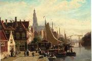 unknow artist European city landscape, street landsacpe, construction, frontstore, building and architecture.015 USA oil painting reproduction